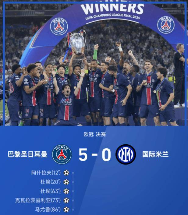 青年军团创历史，巴黎圣日耳曼首夺欧冠！登贝莱金球奖前景大增！