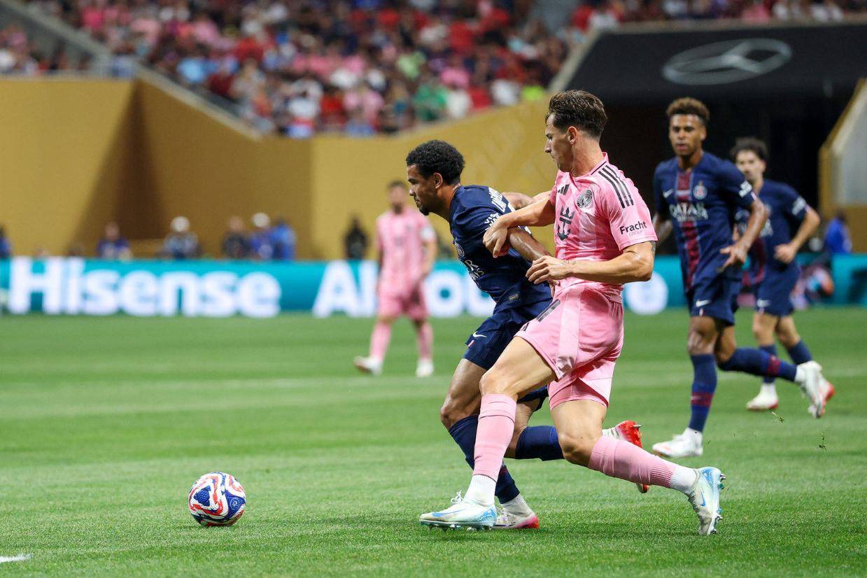 巴黎4-0迈阿密国际!豆腐渣后防,梅西获7.4分的全队最高评分